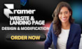 develop responsive SEO optimized framer website landing page design edit