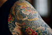 make a traditional japanese irezumi tattoo