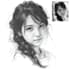 do a realistic art, sketch, drawing of your portrait