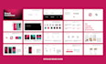 design logobook or brand guidelines with identity system