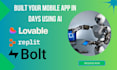 fix or create ai new web app using lovable , replit , bolt ai
