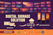 develop digital signage solution cms and player