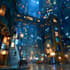 drawing a cyberpunk futuristic city art