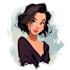draw your portrait in charming disney animation style