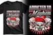 make custom t shirt skull graffiti logo