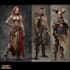 paint fantasy concept art, character design and environment