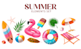 design unique 2d 3d flat seasonal elements