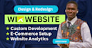 build and customize wix website design, wix website redesign