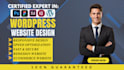 build wordpress website with elementor, wordpress elementor website development