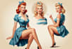 design pin up girl character