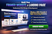 build framer website framer landing page site design framer website development