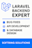 build and fix laravel PHP backend with mysql database