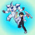 draw duelist and monster yugioh anime illustration