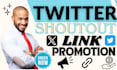 promote your website twitter shoutout, telegram, link promotion