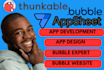 build bubble app bubble io thunkable flutterflow app developer