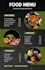 make unique food menu, restaurant flyer and rate list