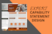 design professional government capability statement and capability statement