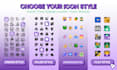 design simple and modern custom icons