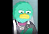 2d meme animation, memecoin video crypto meme art, funny meme, yeti dyor content
