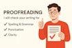 edit and proofread your document as a native english speaker