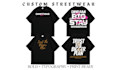 design clean bold streetwear typography t shirt graphics for your clothing brand