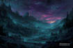 make a fantasy landscapes, illustration, environment