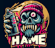 make skull spray paint monster graffiti character logo