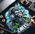 create mascot skull hookah logo