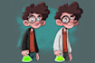 design a 2d cartoon character