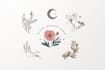design boho chic hand drawn botanical logo