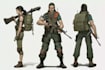 draw 2d game art military character design