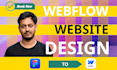 design webflow website, figma to webflow, website design using webflow cms