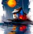 paint a digital abstract art illustration