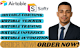 airtable and softr, teacher, training, coach, solution, consultant, management