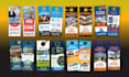 design creative door hanger, marketing flyer, rack card for roofing, and solar