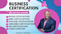 get you wosb certification mbe dbe svosb 8a wbe, do sam gov, cage code, uei