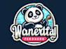 design modern gorgeous panda mascot logo
