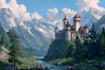 create concept art, fantasy landscapes, background scenes