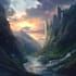 paint fantasy landscape illustrations