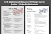 craft ats optimized resumes, cover letters and linkedin makeovers