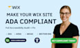 audit and optimize wix website for wcag ada and accessibility compliance