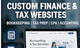 design bookkeeping website income tax website finance website accounting website