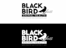 creative modern custom bird, crow, blackbird logo design