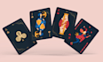 design playing cards, poker deck, and card game art
