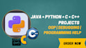 do java, python, c, cpp programming projects and java oop tasks