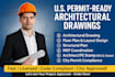 architectural drawing, floor plan, mep, structural engineering drawing, pe stamp
