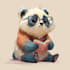 draw cute cartoon characters, animal in less