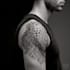 create sleeve tattoo design in geometric style