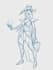 your characters in a sketch style
