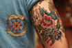 create old school tattoo in traditional tattoo style